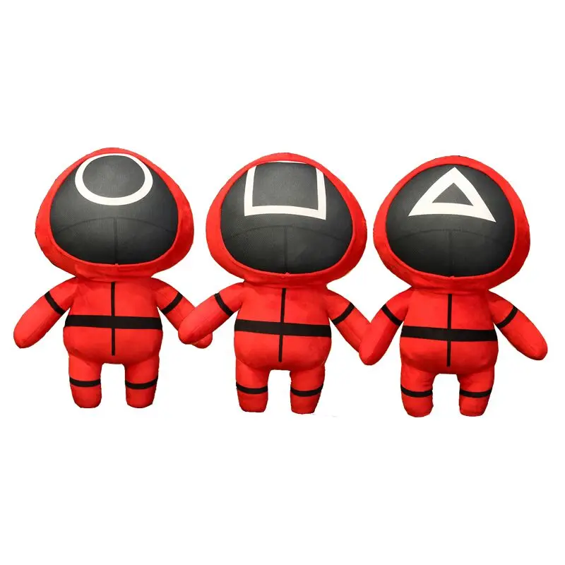 

1 шт. игра кальмар кукла плюшевая игрушка плюшевая Мягкая кукла косплей корейский смешной мультяшный персонаж кавайный Хэллоуин Рождествен...