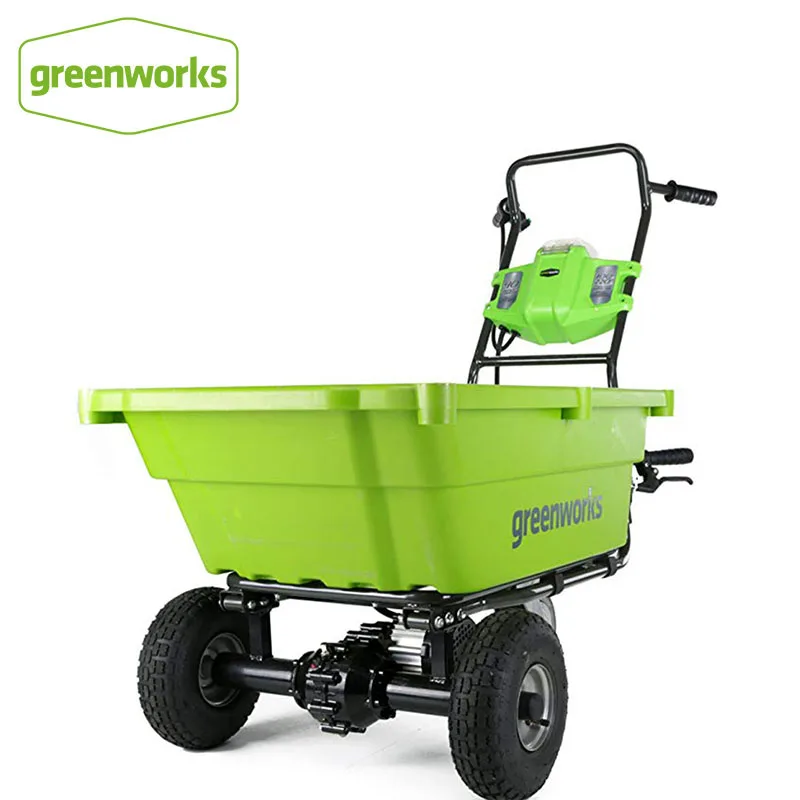 

Самоходная садовая корзина Greenworks Gc40l00 G-Max 40 В, корзина для покупок, устойчивая к ржавчине ванна, без аккумуляторов и зарядных устройств