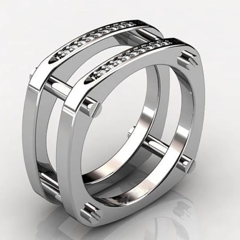 Классические мужские и женские корейские панковские кольца модные креативные