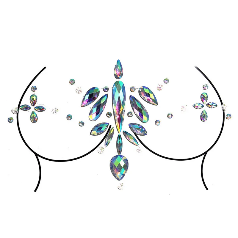 Полимерные Стразы наклейки для временных татуировок женщин Макияж дрель бар