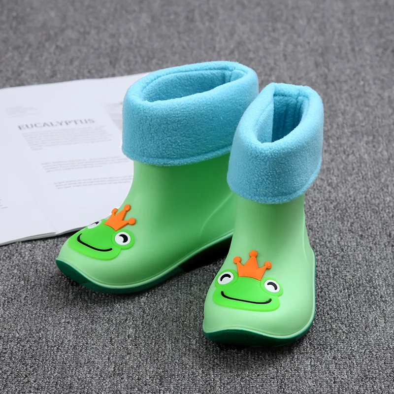 

Girls Rain Boots Children For Boys Rain Boots Waterproof Baby Non-slip Rubber Water Shoes Kids Rainboots Four Seasons Removable
