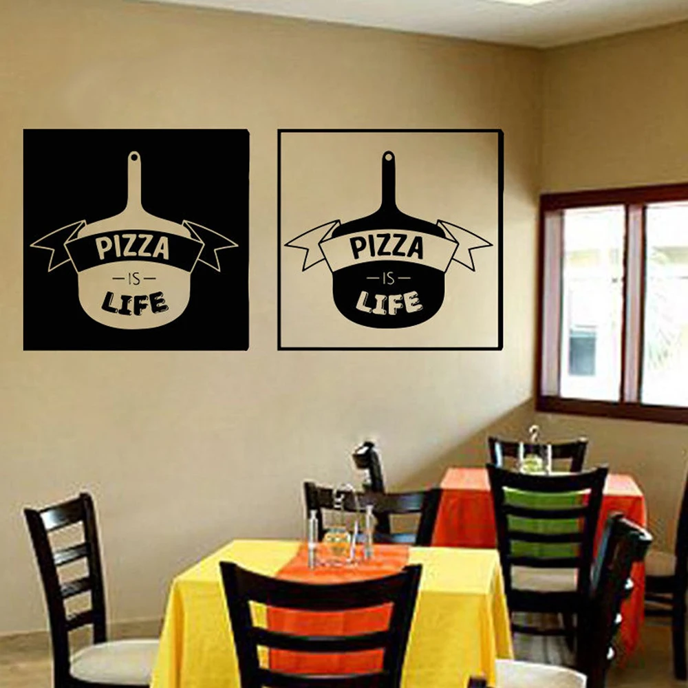 

Pizza Wall Decals Pizzeria Wall Decor Vinyl Wall Stickers Pizzeria Window Decals Removble Housewares Home Kitchen Decor Z913
