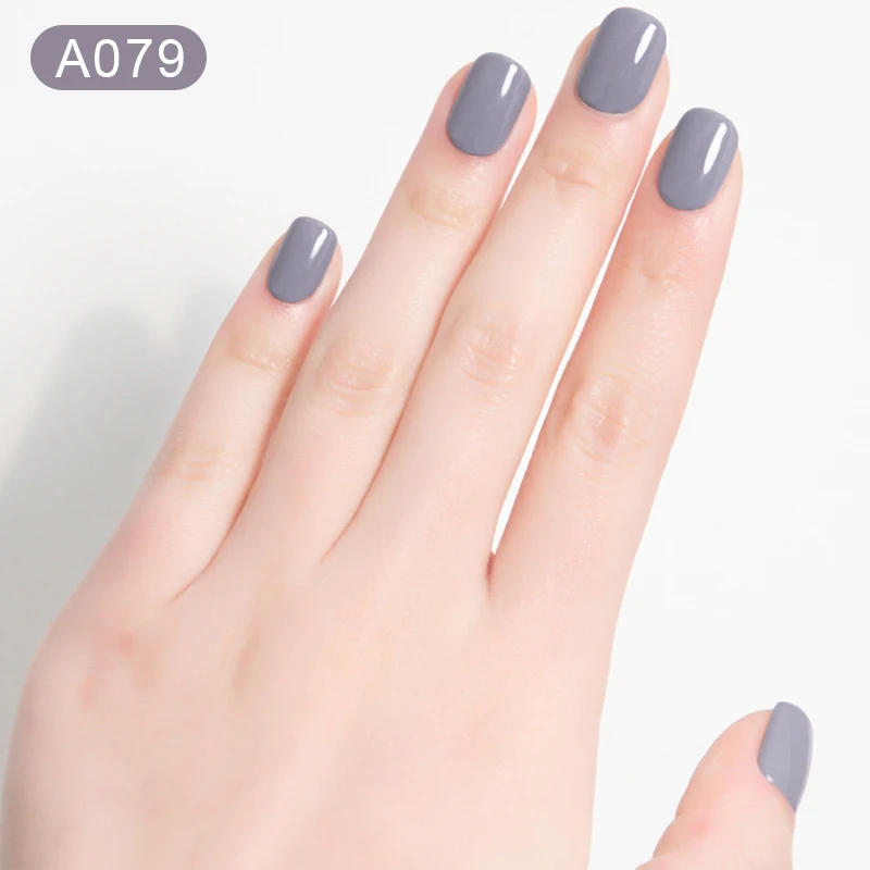 Лак для ногтей 10 мл Одноцветный фиолетовый серый коричневый красивый дизайн