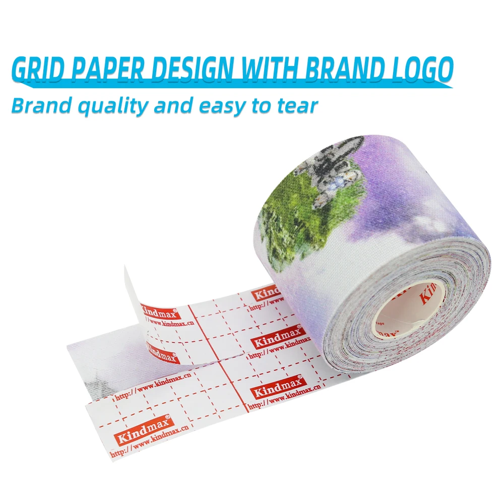 Kindmax Модная красочная кинезиологическая лента с принтом для занятий спортом