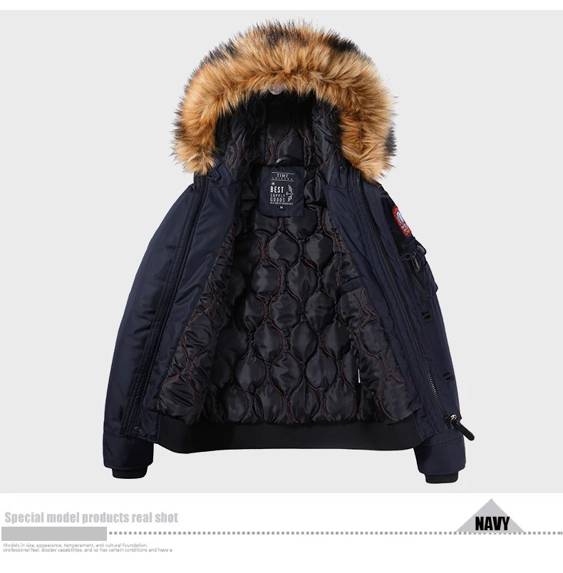 Мужское пальто зимняя куртка Мужская мода North Face уличная ветрозащитная повседневная одежда для мужчин с меховым капюшоном теплая Толстая куртка