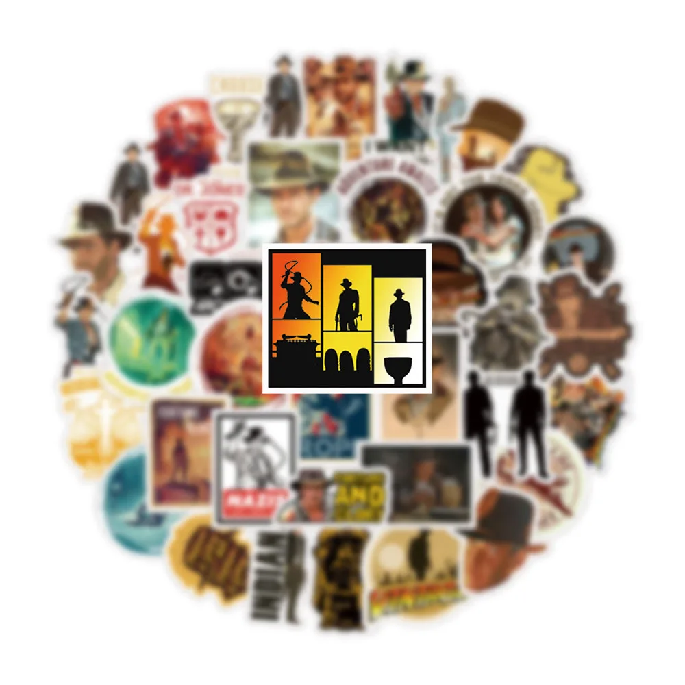 10/50 шт./компл. Raiders Of The Lost Ark классический фильм Мультфильм микс водонепроницаемые