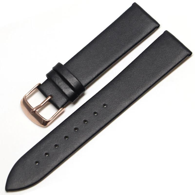 Genuine Leather Watchband 18mm 20mm 14mm 16mm 22mm Wrist Watch Strap Men High Quality Brown Black Watchbands Bracelet Belt Band