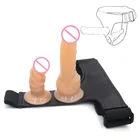 Секс-игрушка для лесбиянок фаллоимитатор с жгутом, страпон-пенис, анальная пробка для пар, ремень верности, на фаллоимитаторе