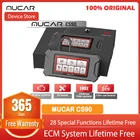 ZIMASALE1000Диагностический сканер MUCAR CS90 OBD2, для автомобилей с полной системой BT200, считывателем кодов Pin, 28 функций сброса, пожизненное обслуживание, бесплатные обновления, диагностические инструменты