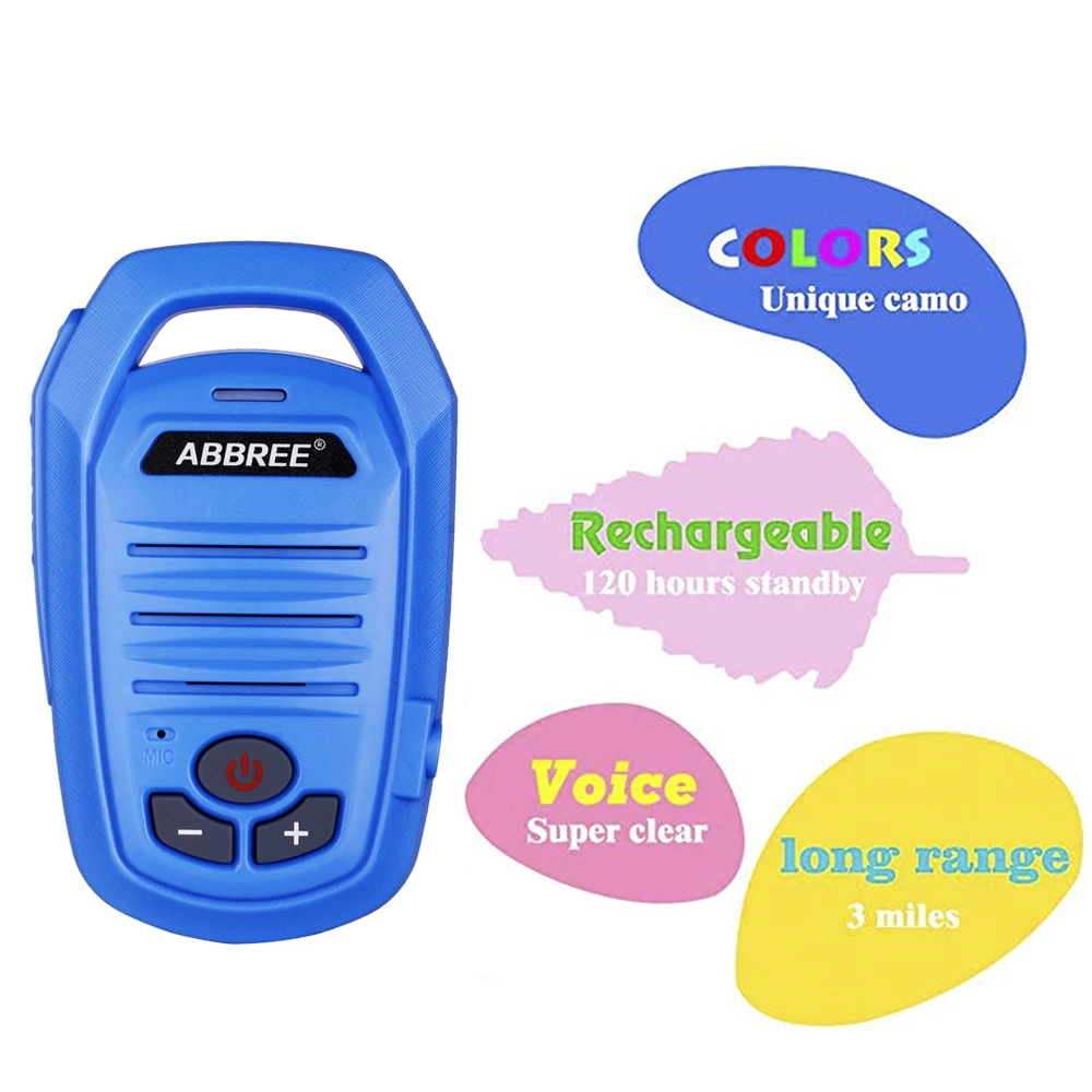 Abbree AR 639 Mini FRS портативная рация бесплатная лицензия VOX детский двухсторонний CB