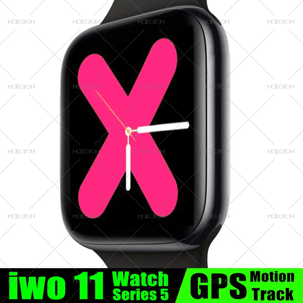 Смарт часы MODOSON iwo 11 Series 5 с GPS фитнес трекер ЭКГ пульсометром PK 12 9 для Samsung Huawei Xiaomi
