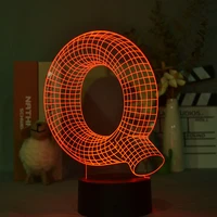 3d lamp letter special led rgb illusion night lights birthday gifts kids friends lava lamp peripheral decor night bedroom decor