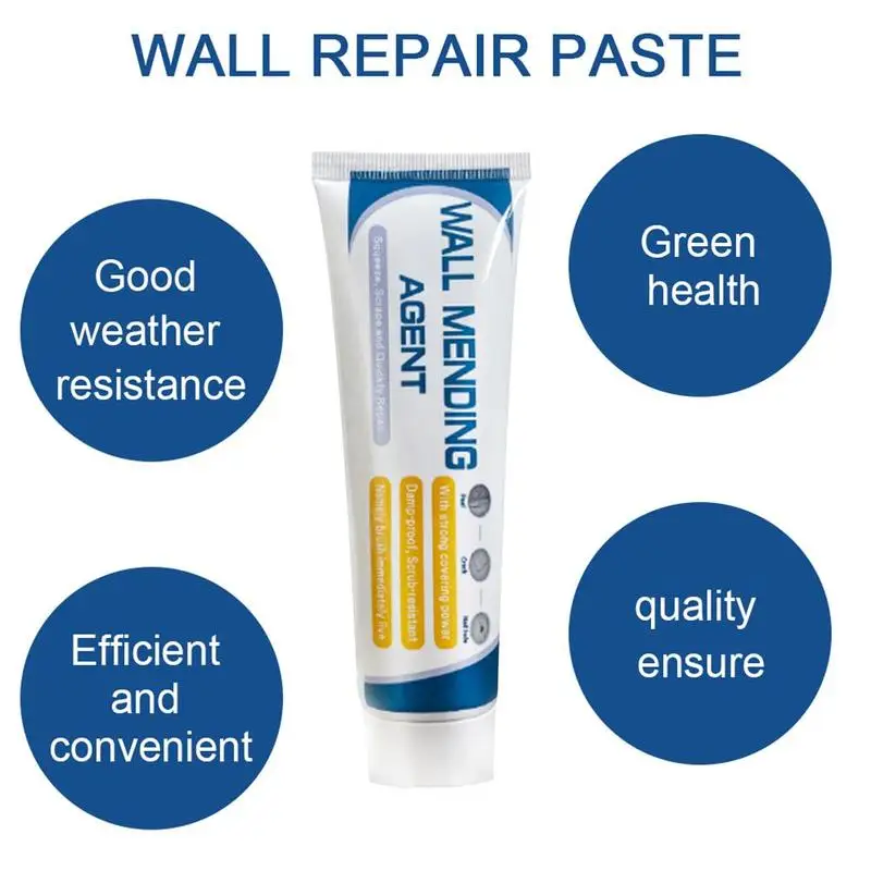 

Wall Repairing Ointment Instant Waterproof Wall Cracks Repair Home Repair White Agent Tool Tile Paste Easily Holes Seal Sup T2Z3