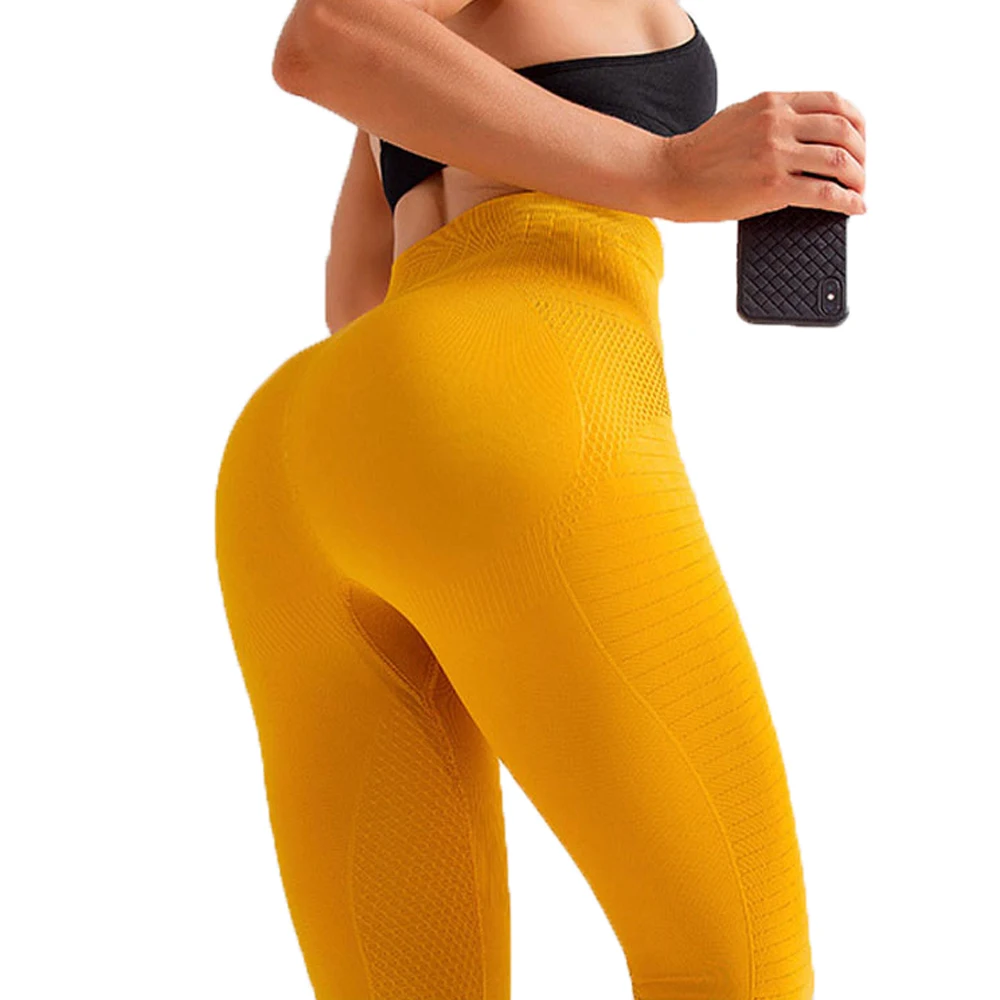 

High Wait Tummy Control Fitness Pants Women Tight Seamless Yoga Leggings Breathable Sports Running Pants Sweatpants