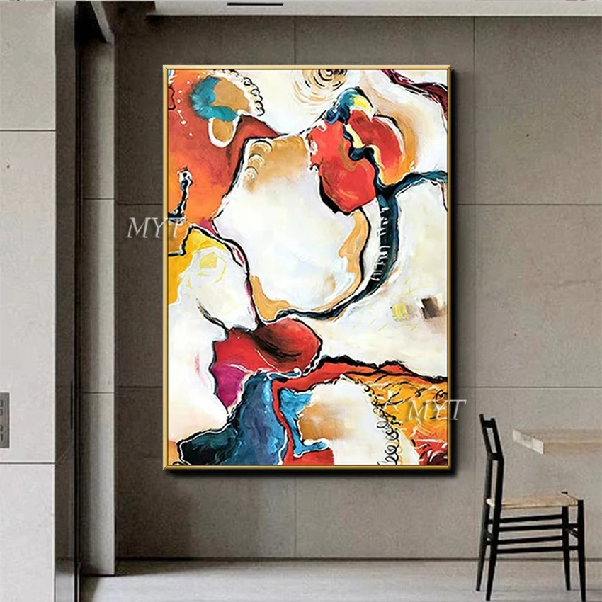 

Unframed Gold Painted Abstract Oil Painting Canvas Art Hand-painted Wall Art Pictures Paintings Art For Living Room Decor