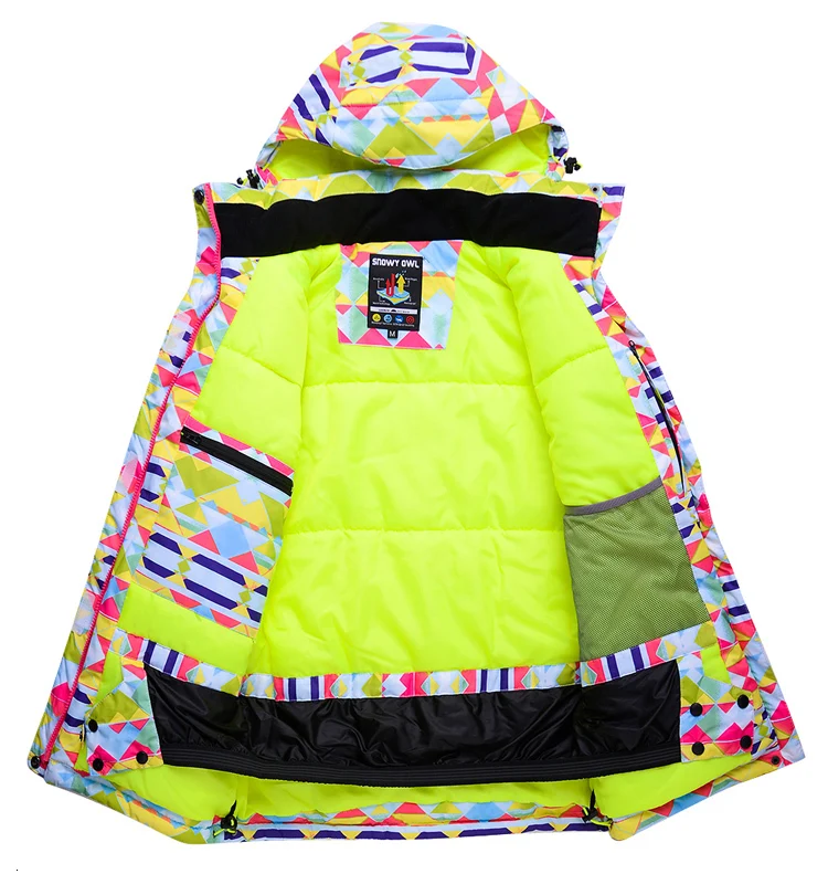 Зимняя женская куртка для сноуборда катания на лыжах водонепроницаемая Лыжная в