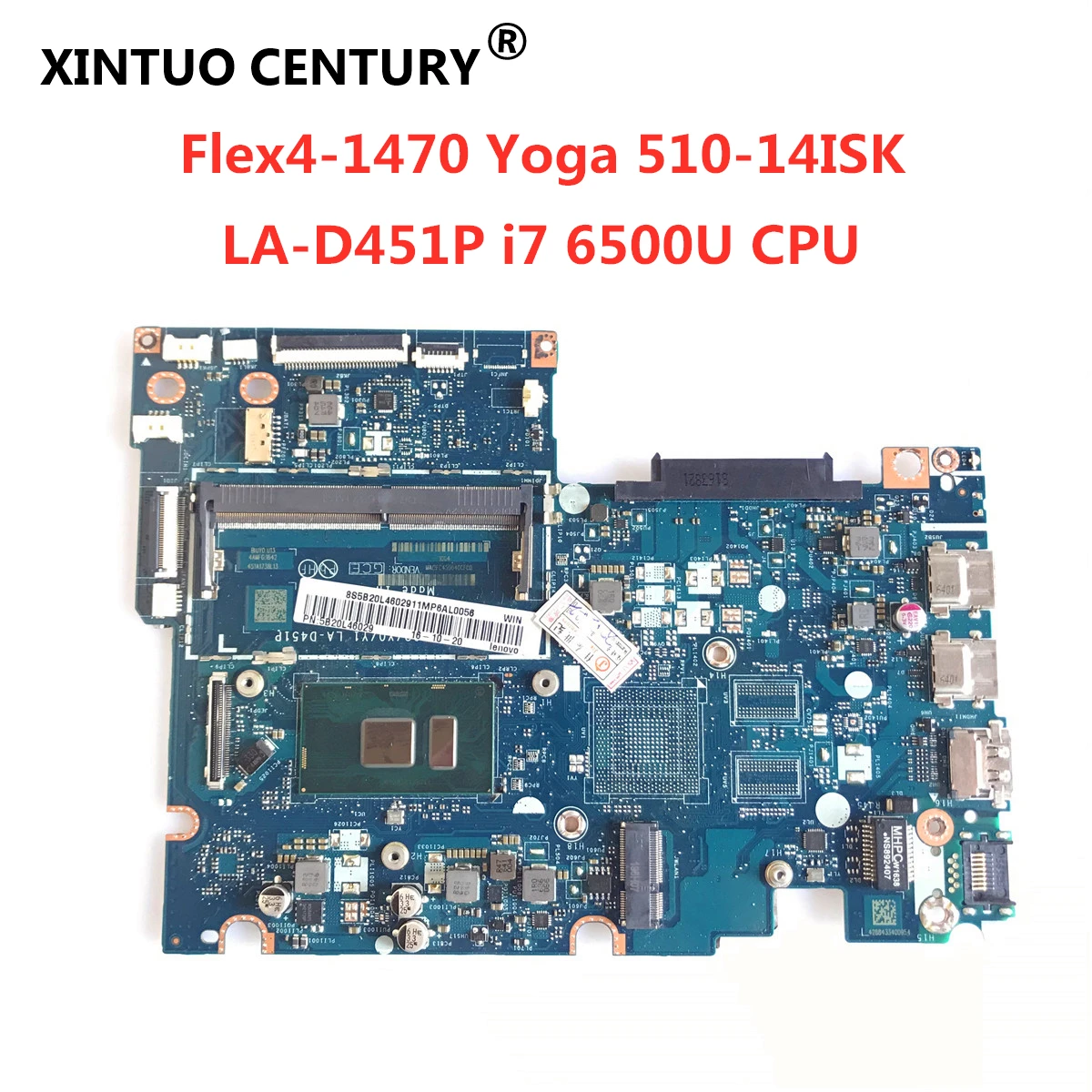 BIUS1/S2/Y0/Y1 LA D451P материнская плата для ноутбука Lenovo YOGA 510 14ISK Flex4 1470 оригинальная I7 6500U