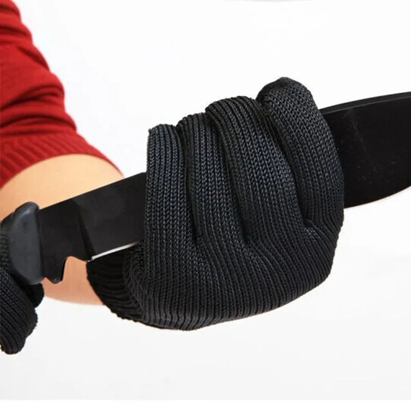 

Рабочие перчатки с защитой от резки для взрослых, женщин и мужчин, прочные защитные перчатки с металлической сеткой для кухни, 2 пары