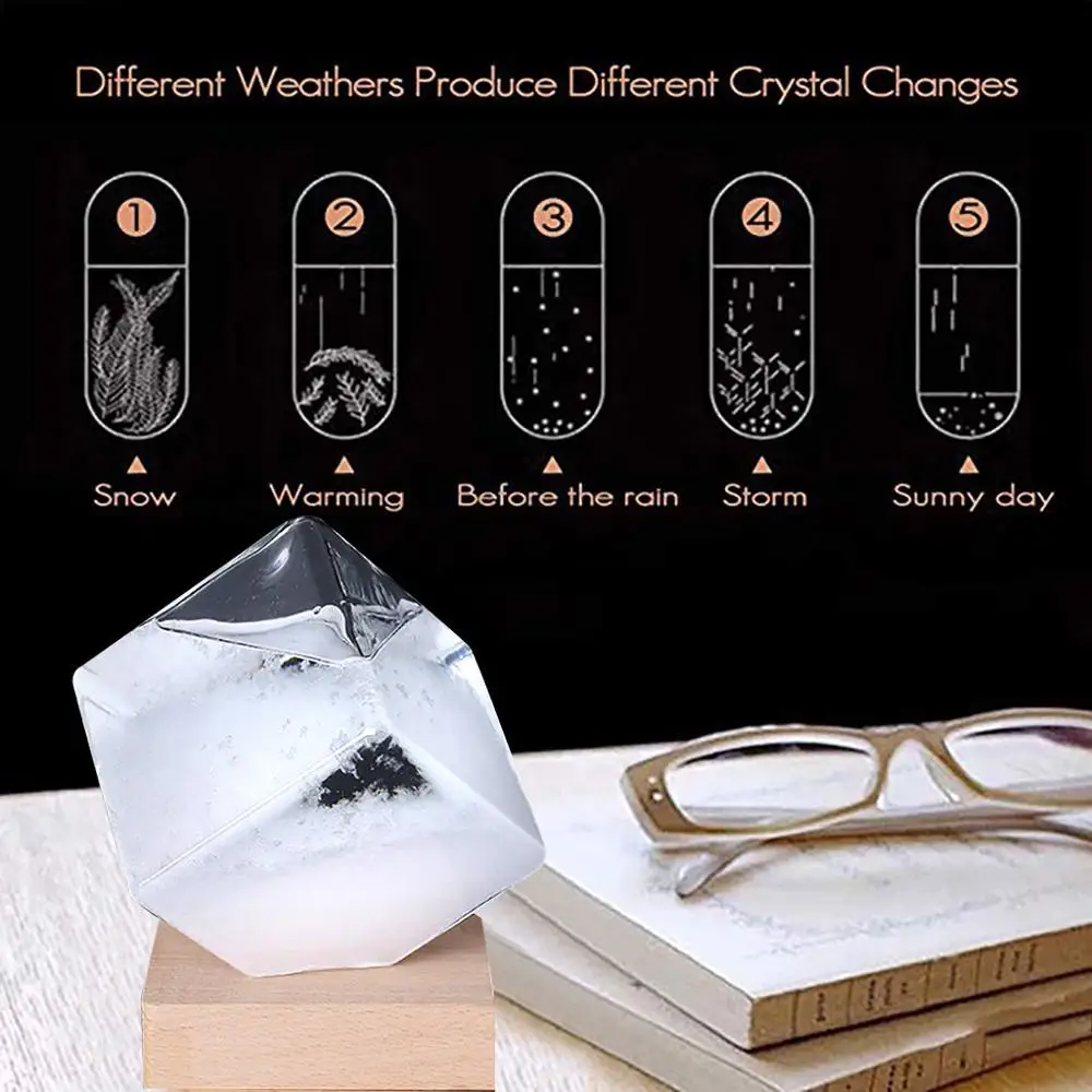 Кубик воды бутылка для предметов погоды цветной Настольный прозрачный