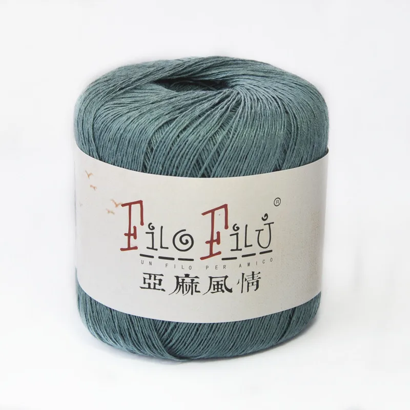 6 шт. 40 г/шар 100% лен ручная работа крючок игольчатая линия накидка кардиган пряжа |