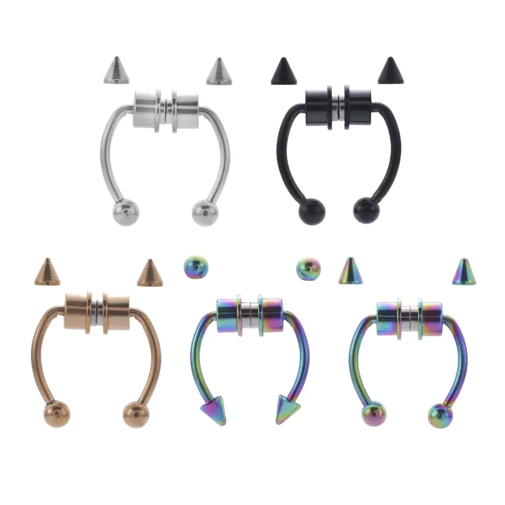 2021 новые поддельные для пирсинга носа кольца сплава нос пирсинг кольцо