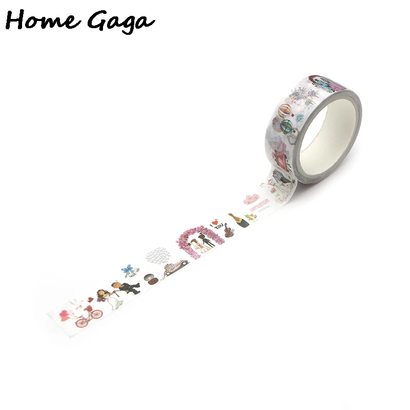 Клейкая лента Homegaga D1959 для скрапбукинга Свадебная тема | Дом и сад