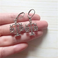 scales leverback earrings lawyer jewellery scales of justice law student gift