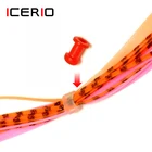 ICERIO 2050 шт. рыболовных скользящие детали рифовых и морских окуней Силиконовые юбки и резиновые галстуком-бабочкой фиксированные детали приманки принадлежности для охоты