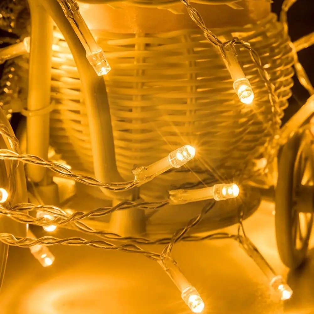 Christmas Lights 3.5M 10M 5.2M Led String Fairy Light Lights Holiday For Wedding Modes 9 Party Christmas Lights O3J4