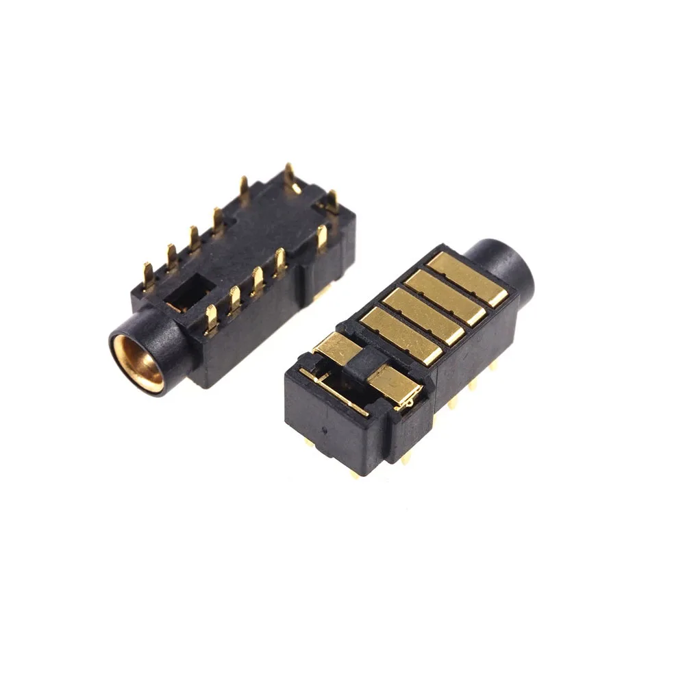 

2 pcs TRRRS PJ-4.5 gold plated 4.5 mm headphone power socket pin 5 poles audio for Sony player 4.4 balance Receptacle Socket