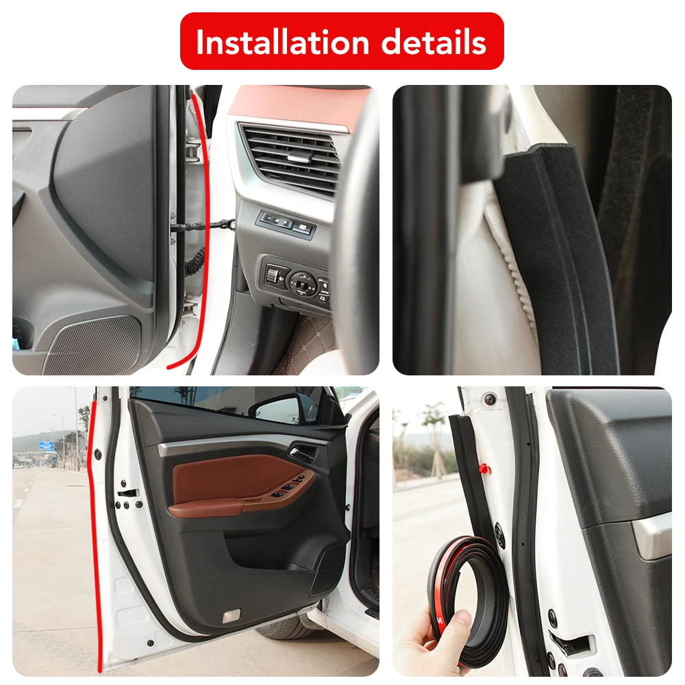 Car Door Seal Z Type Noise Insulation Strip for Audi A1 A2 A3 A4 A5 A6 A7 A8 Q2 Q3 Q5 Q7 Q8 S3 S4 S5 S6 S7 S8 TT TTS RS3-RS6 | Автомобили