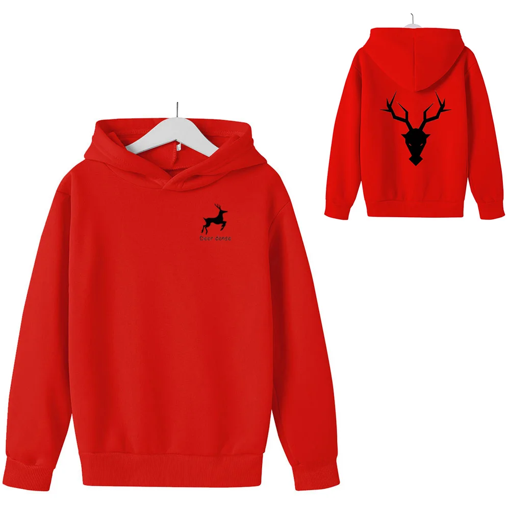 

Handsome Mr. Deer Boys And Girlsâ€™ Fashion Hoodie Sweater Spring And Autumn Warm And Leisure Boys Clothes Comfortable Kids Clothe