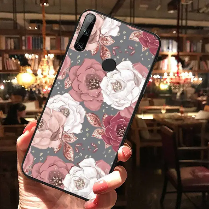 HaNismt розой на руку люксовый уникальный чехол для телефона с изображением Huawei Y5 Y6 Y7