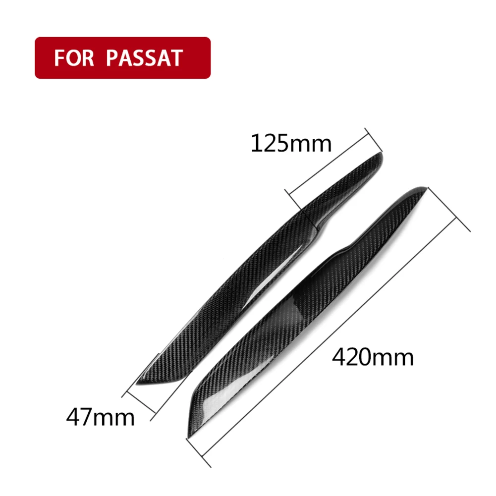 

Car Headlight Sticker for Eyebrow Eyelids Carbon Fiber Stickers Trim Cover for Volkswagen Passat B6 3C 2005-2010 Supplies