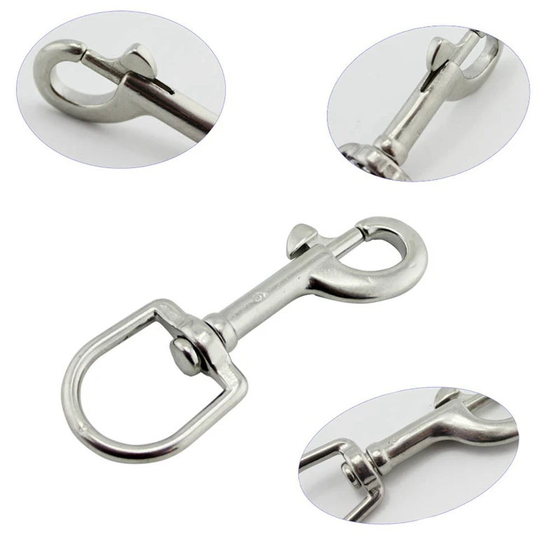 Нержавеющая сталь Дайвинг зажимы оснастка HookSwivel глаз погружение одиночный