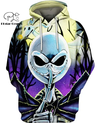 hoodies PLstar Космос Кошмар перед Рождеством Джек Потрошитель 3d толстовки/Толстовка зима осень Забавный Harajuku длинная уличная одежда - Цвет: hoodies