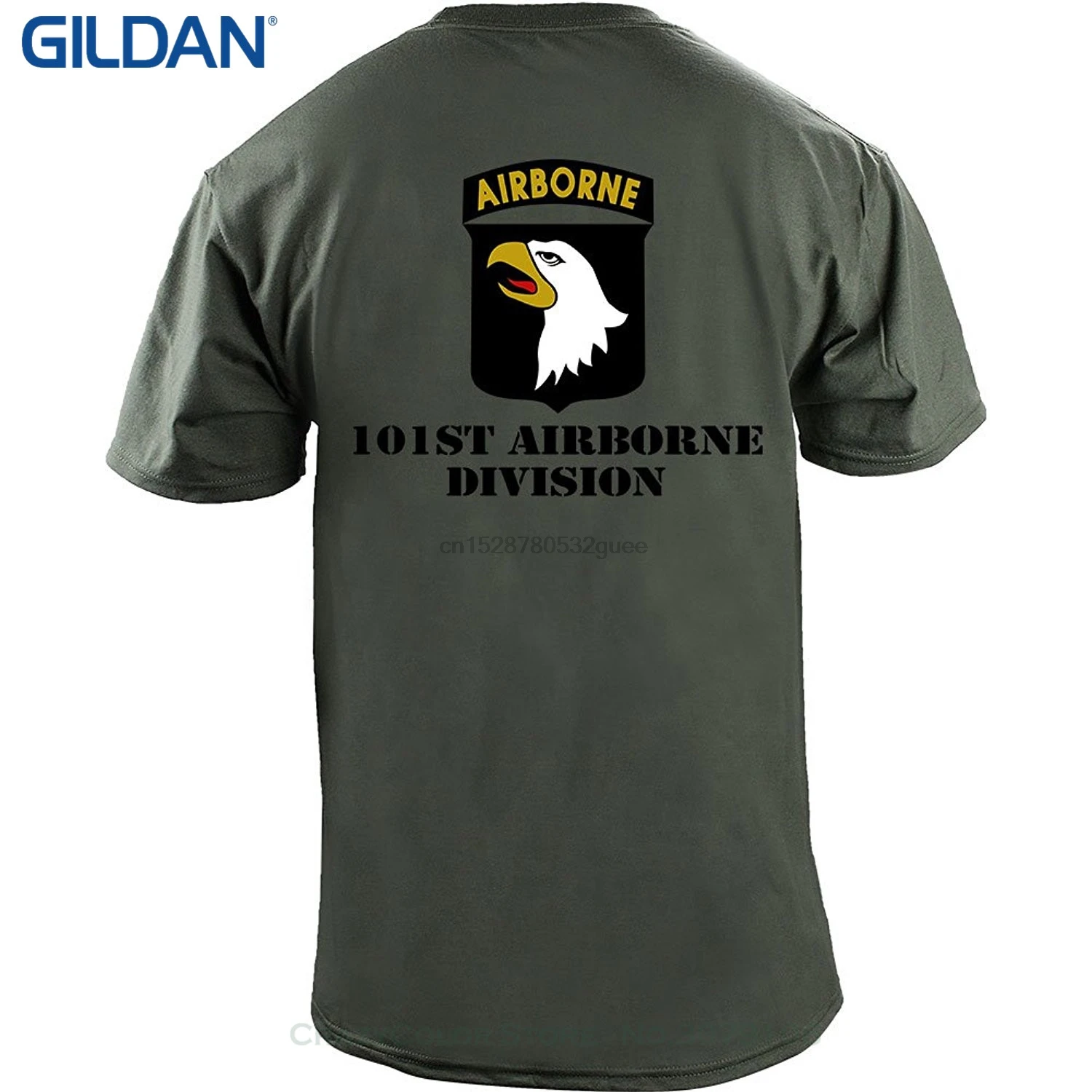

Short Sleeve Funny Design Army 101St Airborne Division Full Color Veteran T Shirt