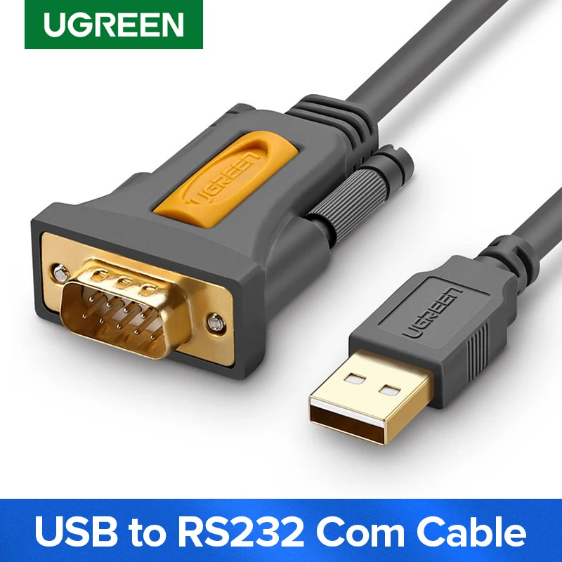 Кабель адаптер Ugreen с USB на RS232 COM Port Serial PDA 9 DB9 Pin Prolific pl2303 для Windows 7 8 1 XP Vista Mac OS
