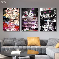 modern anime character eyes posters and prints canvas painting cuadros wall art pictures for living room home decor no frame