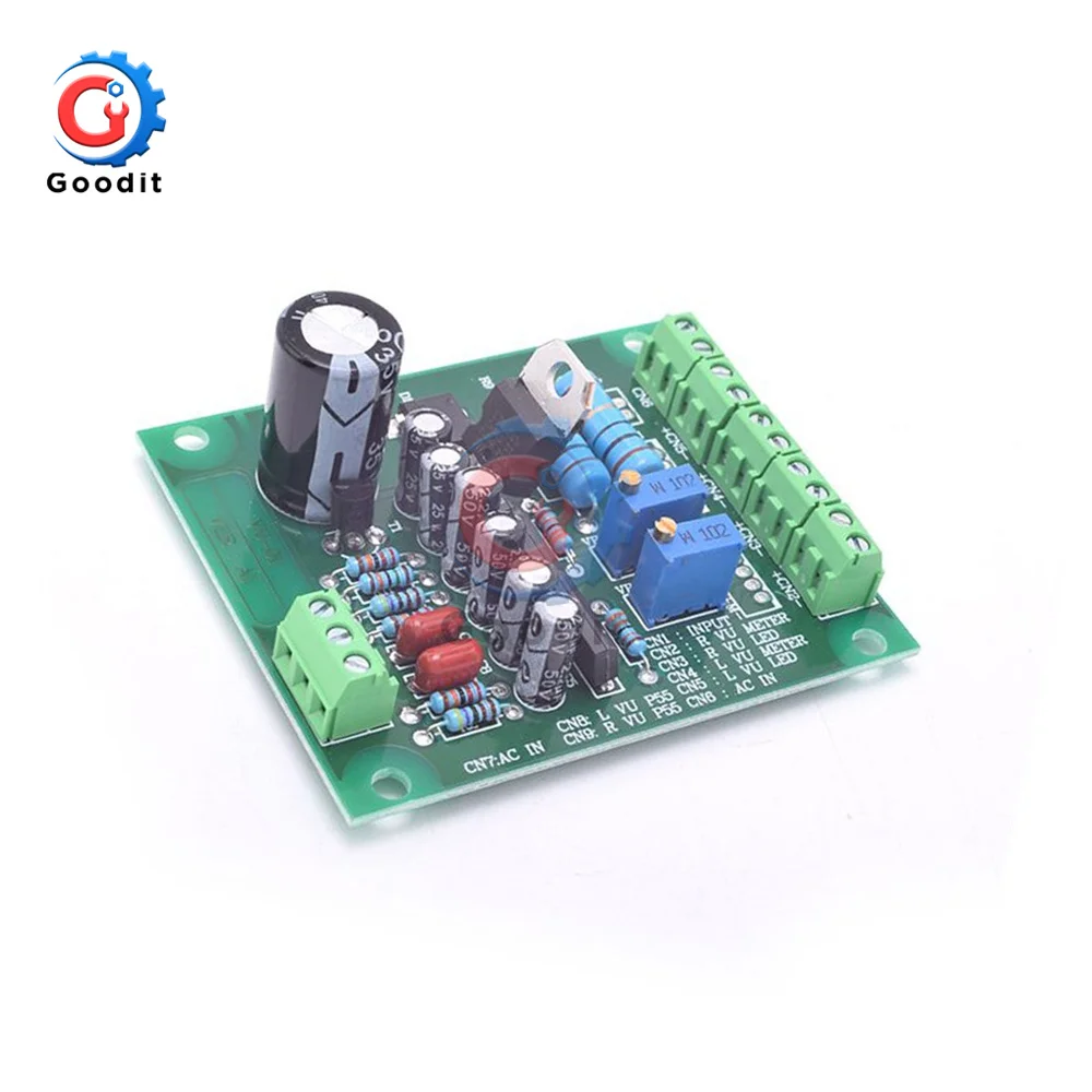 Wholesale Price VU Level Audio Meter Driver Board + 2pcs with Warm Color Sound Pressure 9V-20V AC Input | Инструменты