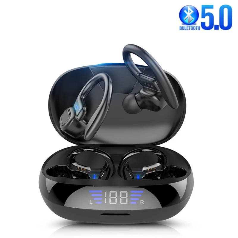 

Blue tooth 5.0 TWS Earphones Wireless Headphone Noise Cancelling 9D HiFi Stereo Sport Headset Handsfree With Microphone