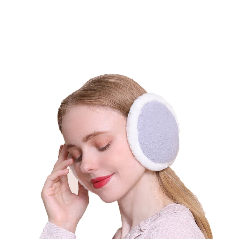 Промоакция Зимние Женские однотонные наушники индивидуальные уличные толстые