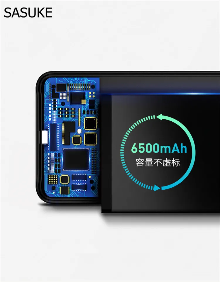 Чехол для зарядного устройства 6500 мАч 6000 мАч 5000 мАч для huawei P20 mate 10 Pro Lite Honor V10 9 10 Play с полным покрытием и подставкой