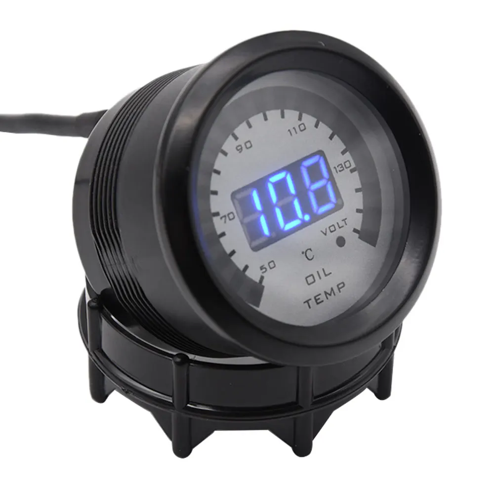 2 в 1 Автомобильный цифровой тахометр 52 мм + Вольтметр Тахометр турбо усиление