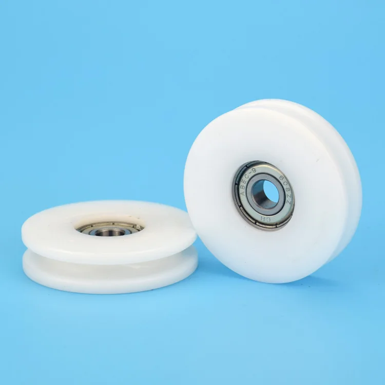 2 шт. пом нейлоновые вогнутые колеса стальной трос подвесное колесо U образный