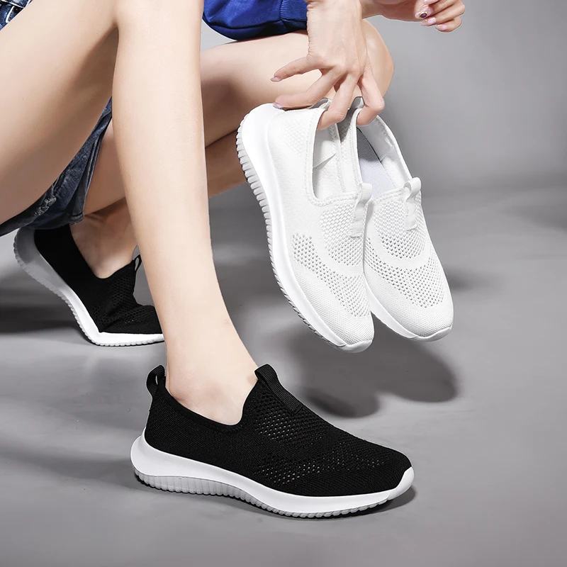 Casual Sneakers Lightweight Women Walking Shoes Breathable Comfortable Mesh Mother Footwears Zapatos Para Caminar De Mujer