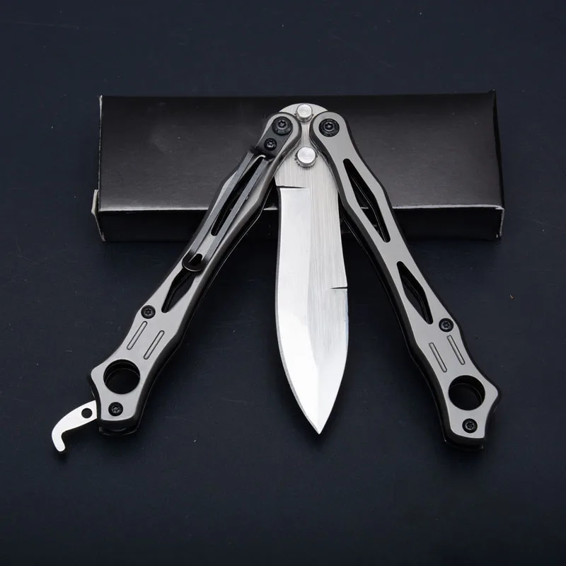EDC Practice knife folding camping hunting hunter knives Balisong training Survival Tactical utility mutli tool | Инструменты
