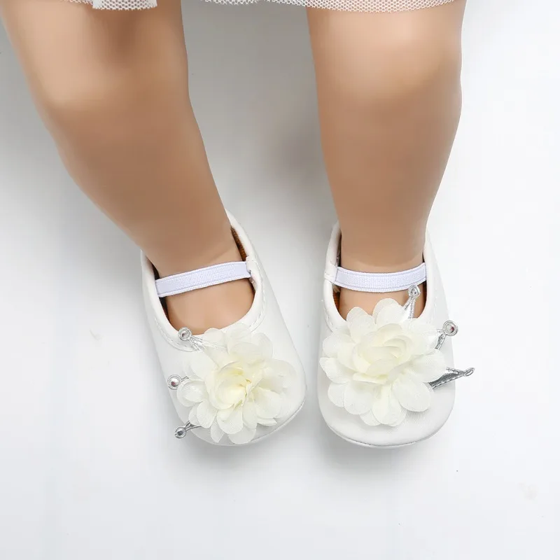 

Baby Newborn Toddler Girl Crib Shoes Lovely Floral Infant Pram Soft Sole Prewalker Anti-slip Baby Shoes 0-18M