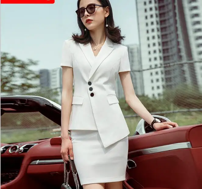 Летняя одежда для женщин костюм с юбкой деловой Тонкий офиса Женская рабочая |