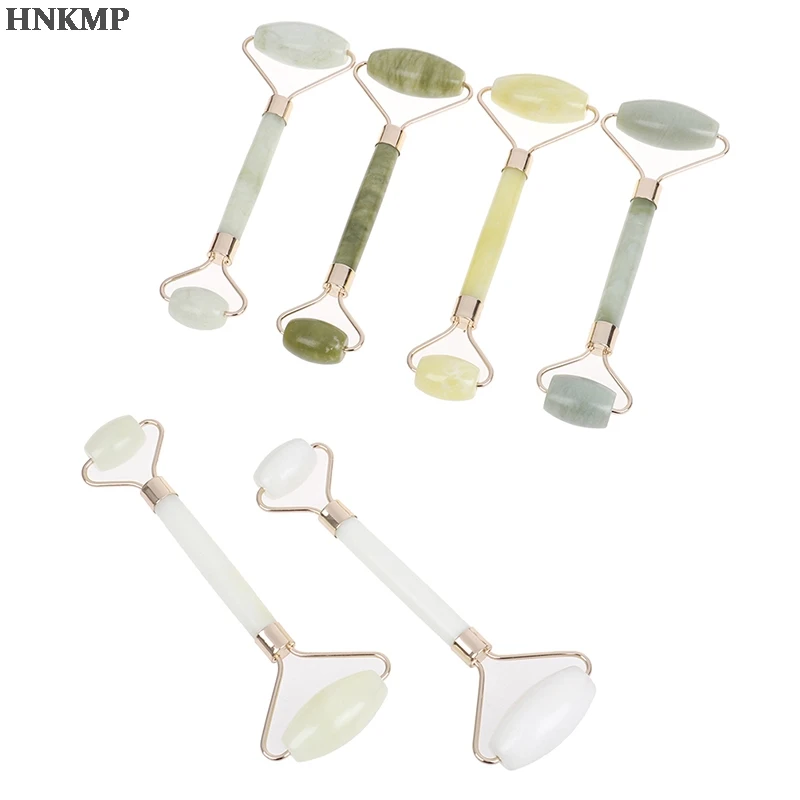 

Нефритовый роликовый массажер для лица, 7 видов, косметический массаж лица нефритовый ролик, инструмент для расслабления, Прямая поставка